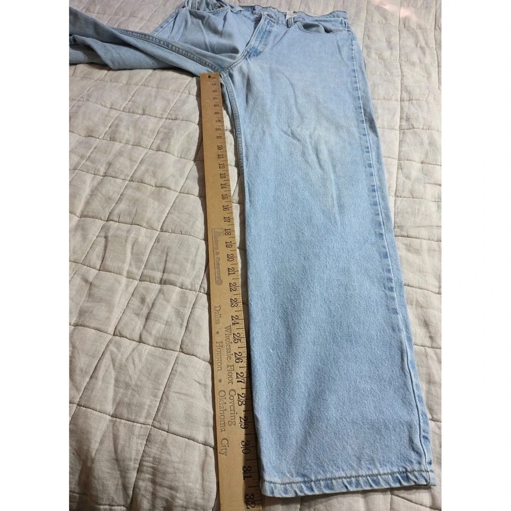 Vtg Levis 550 Jeans Mens 36x32 Blue Denim Red Tab Relaxed Light Wash‎ Y2K